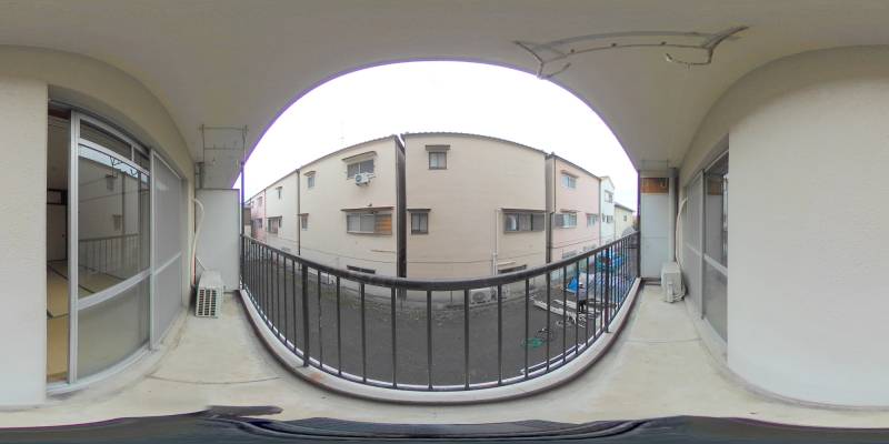 パノラマ画像バルコニー