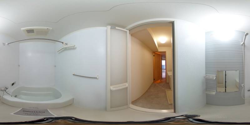 パノラマ画像バスルーム