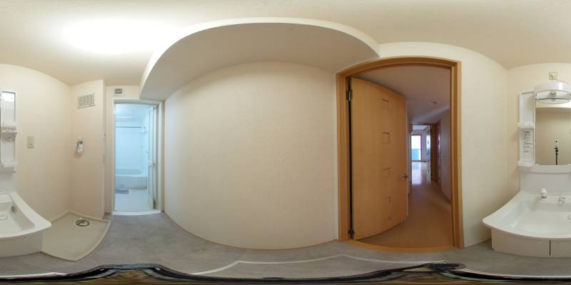 パノラマ画像洗面所