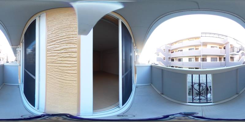 パノラマ画像バルコニー