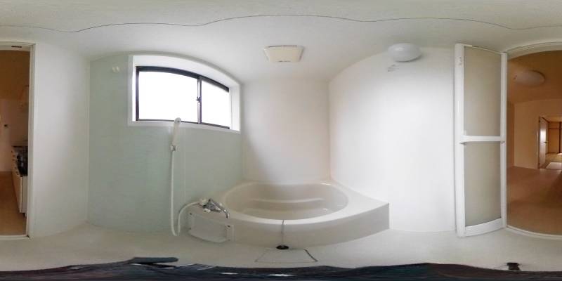 パノラマ画像バスルーム