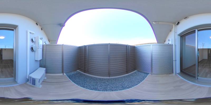 パノラマ画像バルコニー