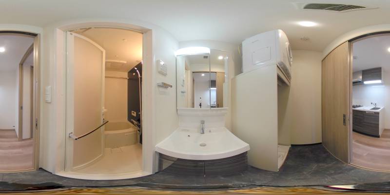 パノラマ画像洗面所