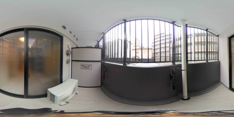 パノラマ画像バルコニー