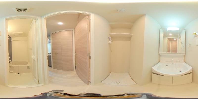 パノラマ画像洗面所