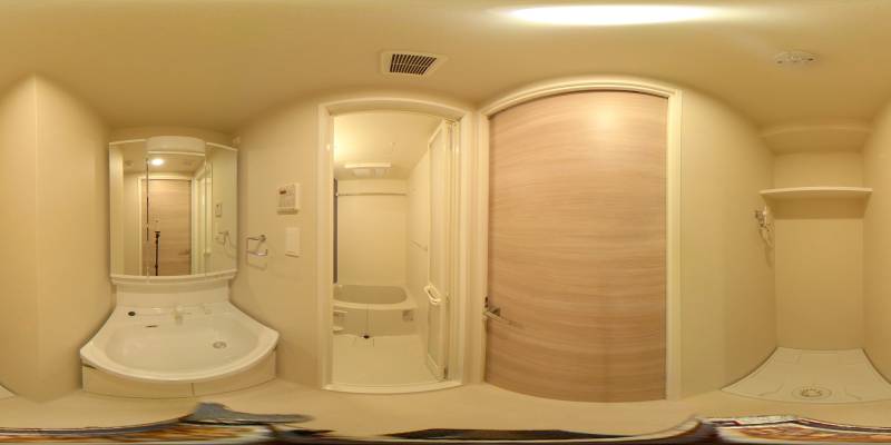 パノラマ画像洗面所