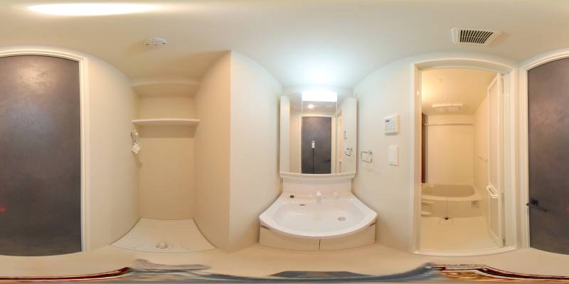 パノラマ画像洗面所