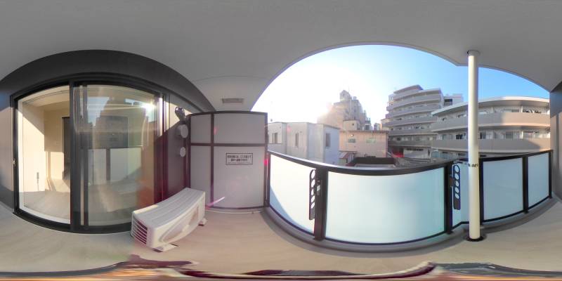 パノラマ画像バルコニー