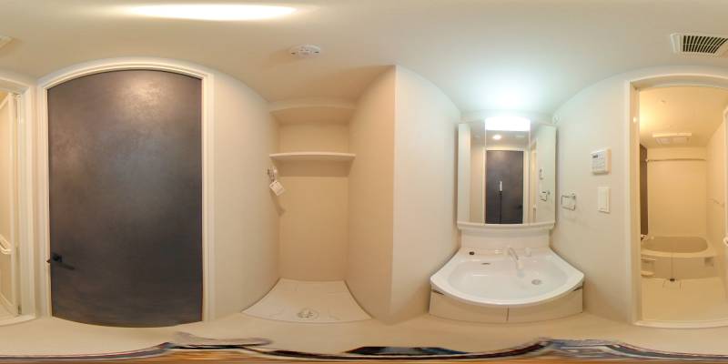 パノラマ画像洗面所