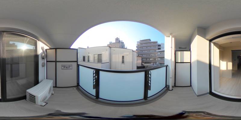 パノラマ画像バルコニー