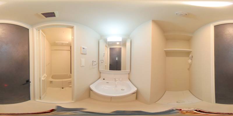 パノラマ画像洗面所