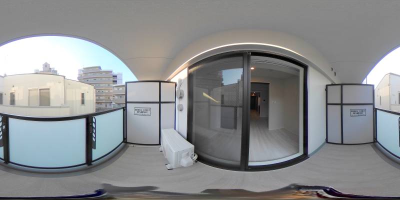 パノラマ画像バルコニー