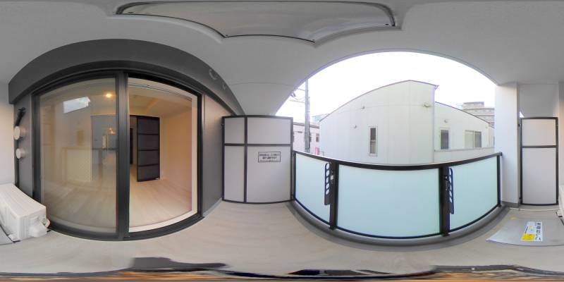 パノラマ画像バルコニー