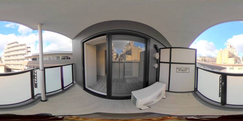 パノラマ画像バルコニー