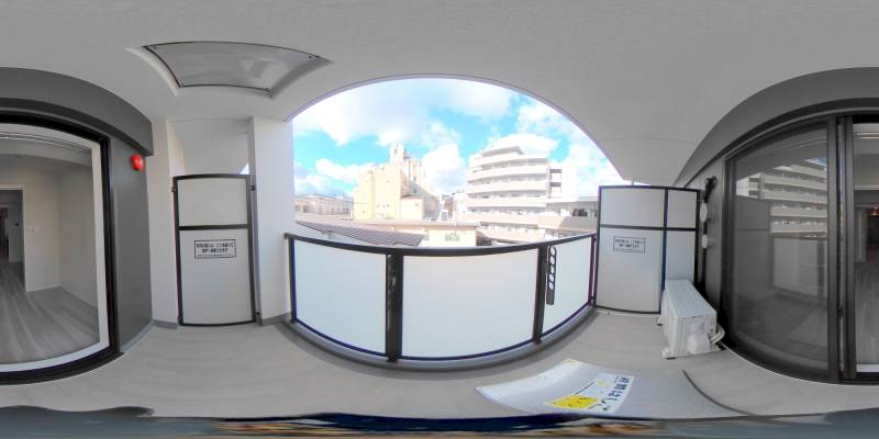 パノラマ画像バルコニー