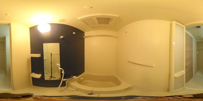 パノラマ画像バスルーム