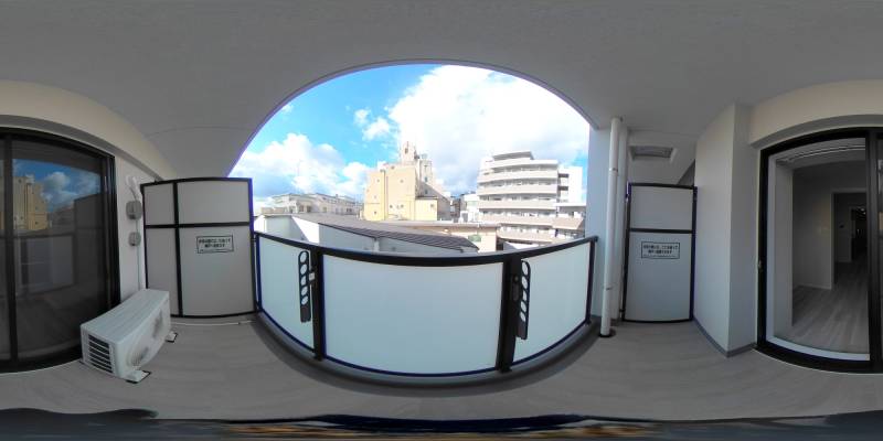 パノラマ画像バルコニー