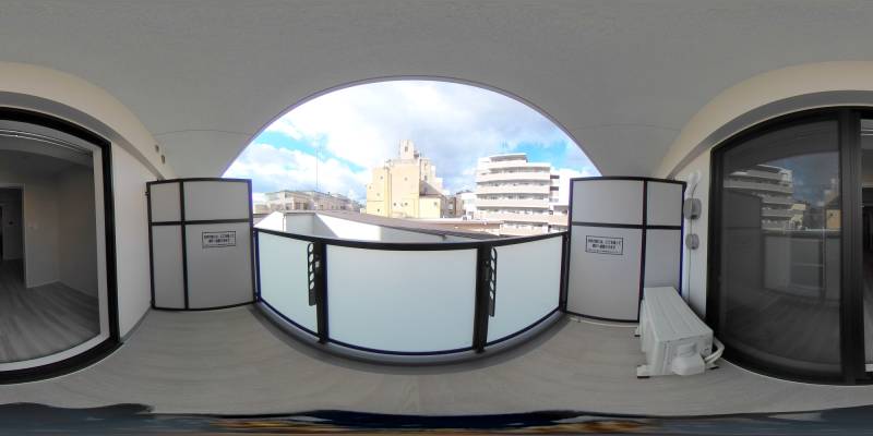 パノラマ画像バルコニー