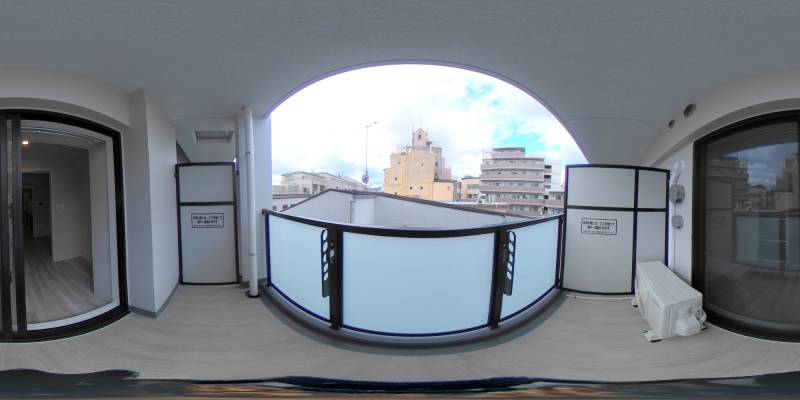 パノラマ画像バルコニー