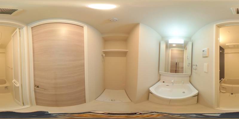 パノラマ画像洗面所