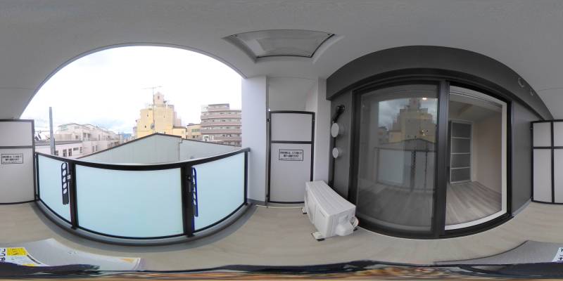 パノラマ画像バルコニー