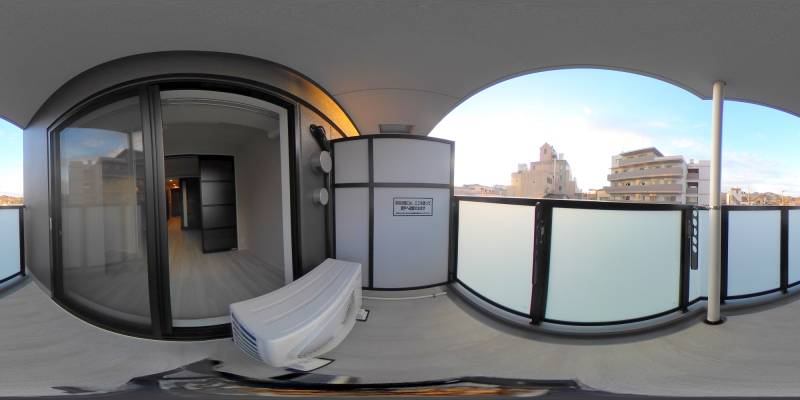 パノラマ画像バルコニー