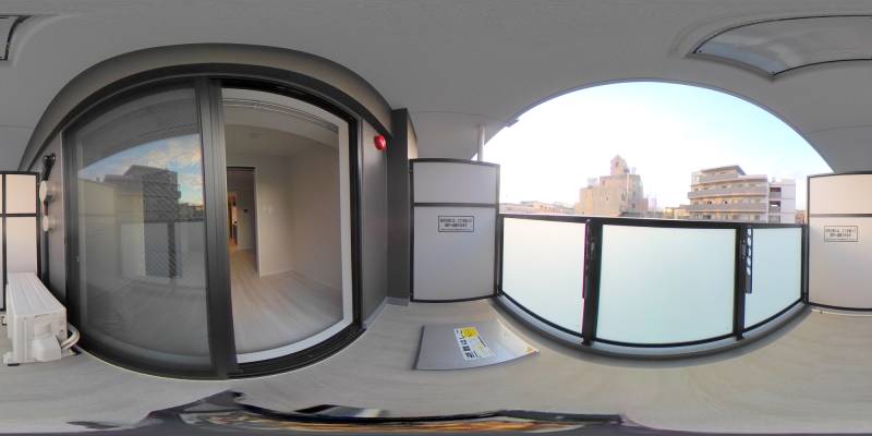 パノラマ画像バルコニー