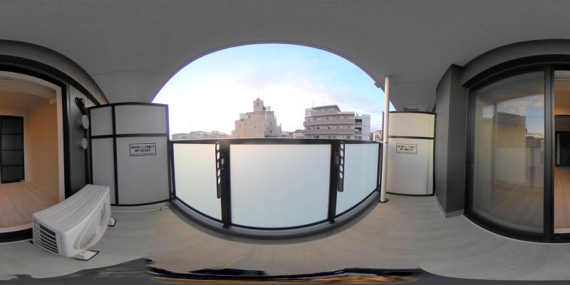 パノラマ画像バルコニー