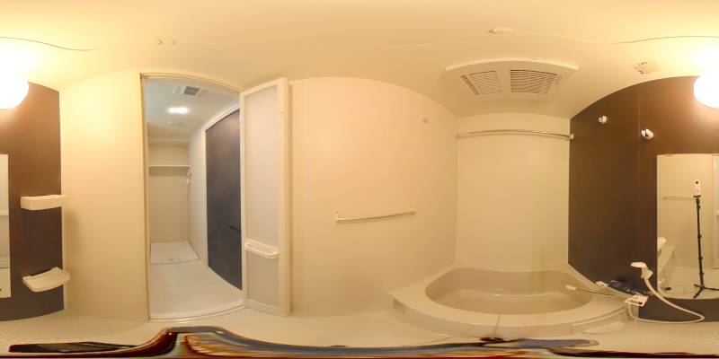 パノラマ画像バスルーム