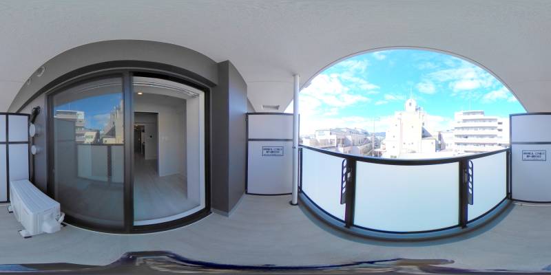 パノラマ画像バルコニー