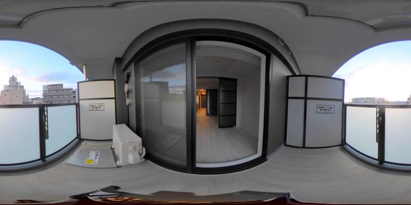 パノラマ画像バルコニー