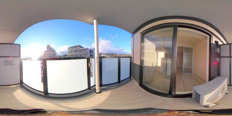 パノラマ画像バルコニー