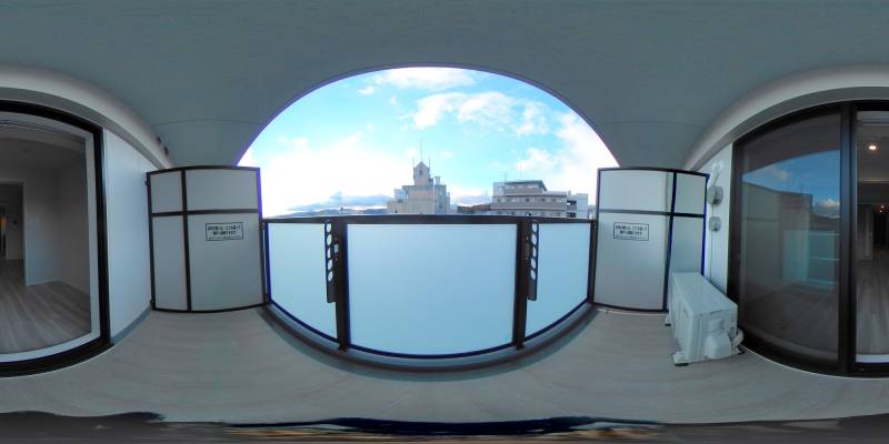 パノラマ画像バルコニー