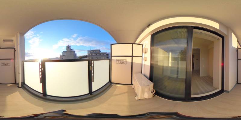 パノラマ画像バルコニー