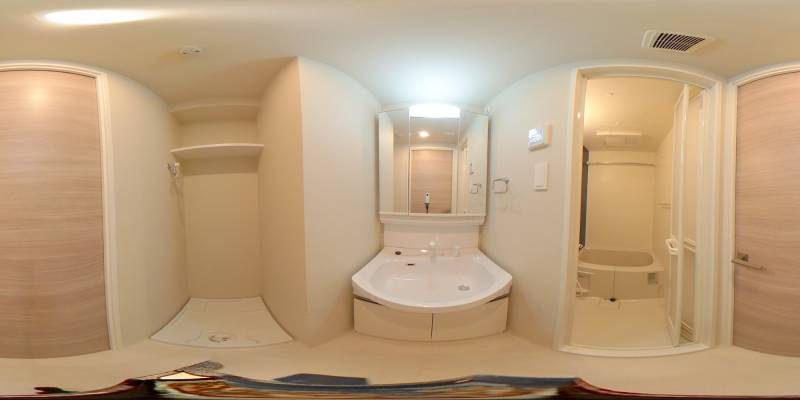 パノラマ画像洗面所