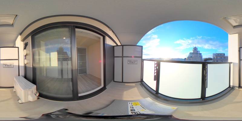 パノラマ画像バルコニー