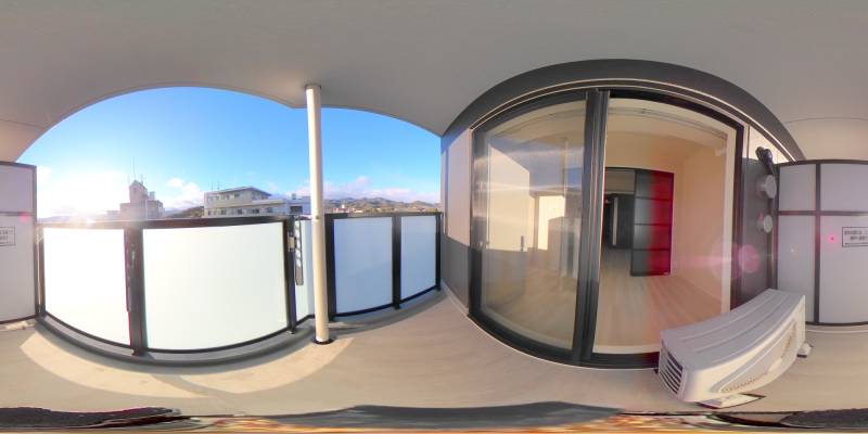 パノラマ画像バルコニー