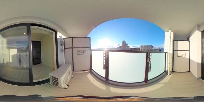 パノラマ画像バルコニー