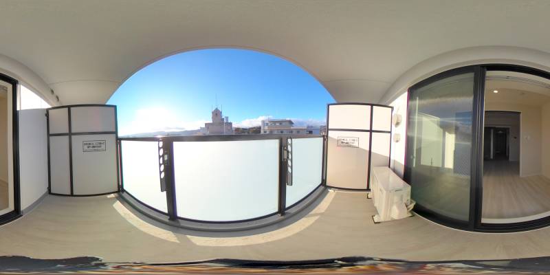 パノラマ画像バルコニー