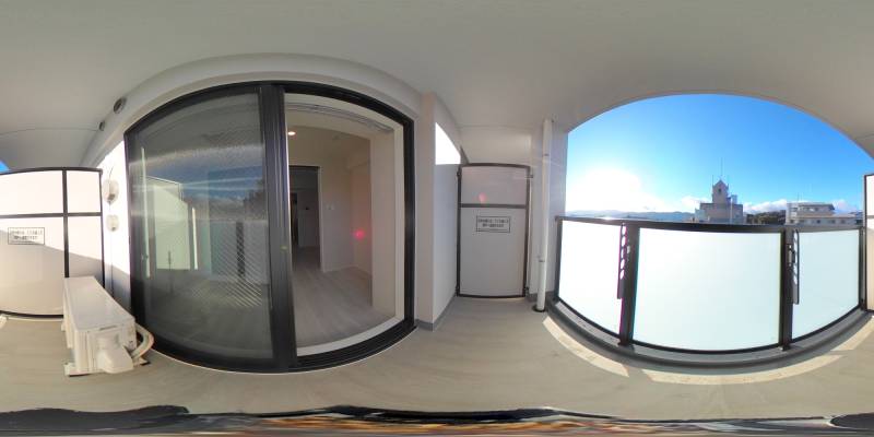 パノラマ画像バルコニー