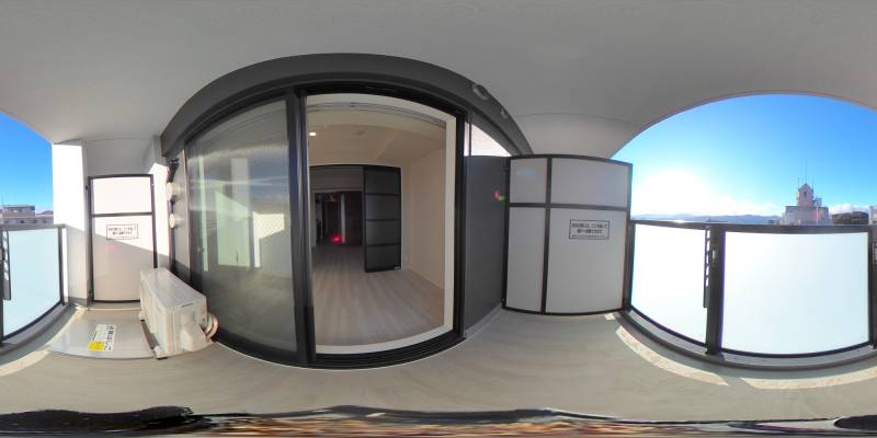 パノラマ画像バルコニー