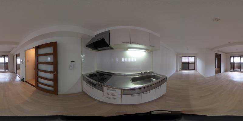 パノラマ画像キッチン