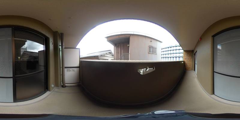 パノラマ画像バルコニー