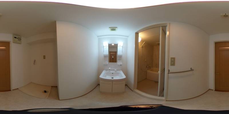 パノラマ画像洗面所