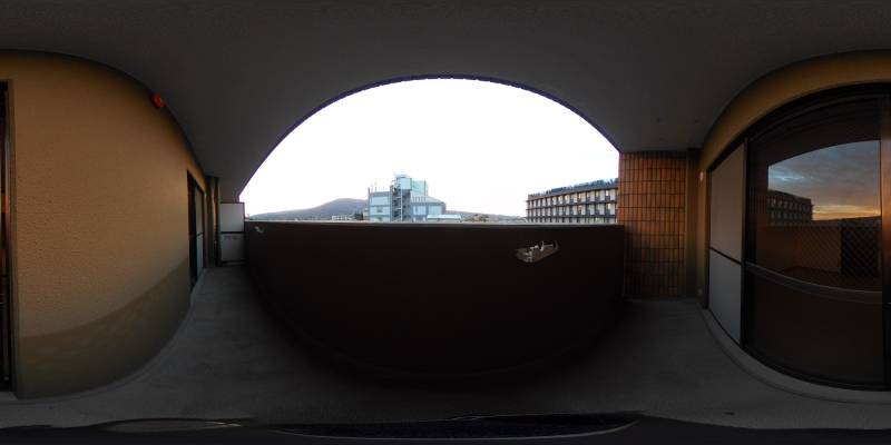 パノラマ画像バルコニー