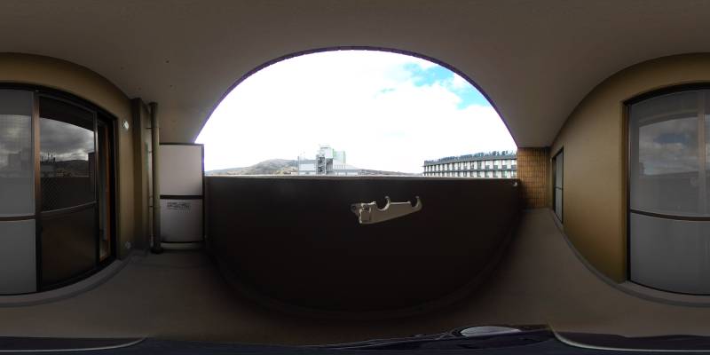 パノラマ画像バルコニー