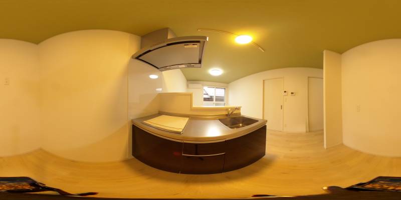 パノラマ画像キッチン