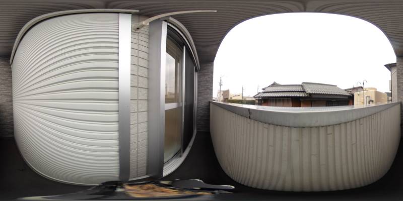 パノラマ画像バルコニー