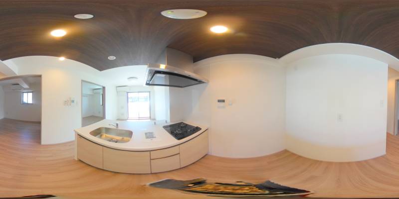 パノラマ画像キッチン