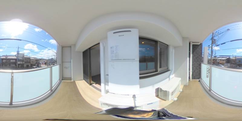 パノラマ画像バルコニー